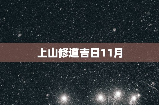 上山修道吉日11月