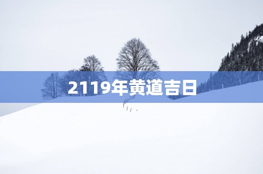 2119年黄道吉日