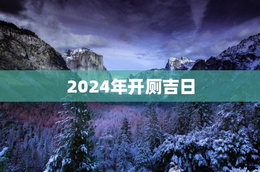 2025年开厕吉日