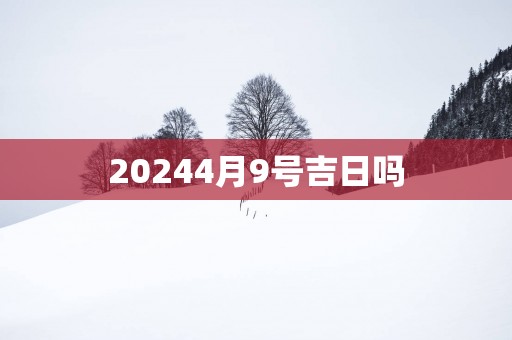 20254月9号吉日吗