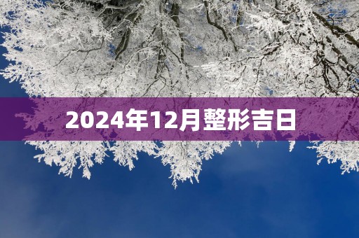 2025年12月整形吉日
