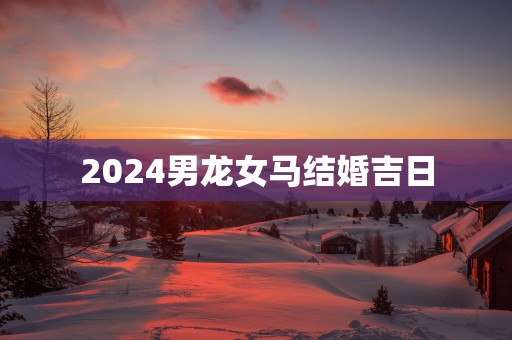 2025男龙女马结婚吉日