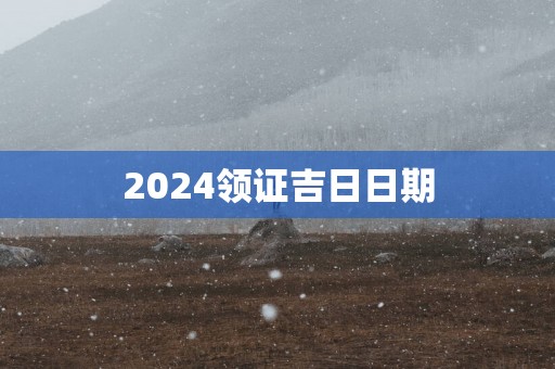 2025领证吉日日期