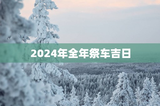 2025年全年祭车吉日