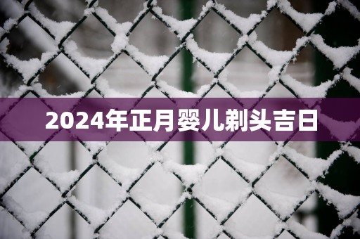 2025年正月婴儿剃头吉日