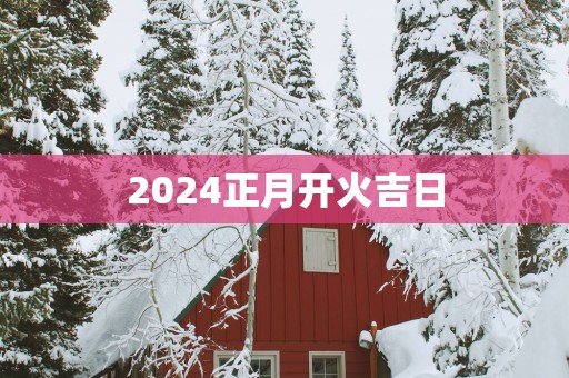 2025正月开火吉日