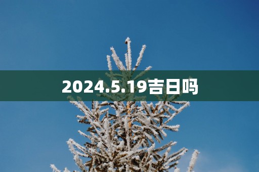 2025.5.19吉日吗