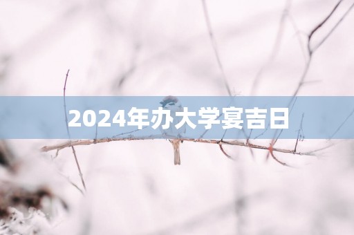 2025年办大学宴吉日