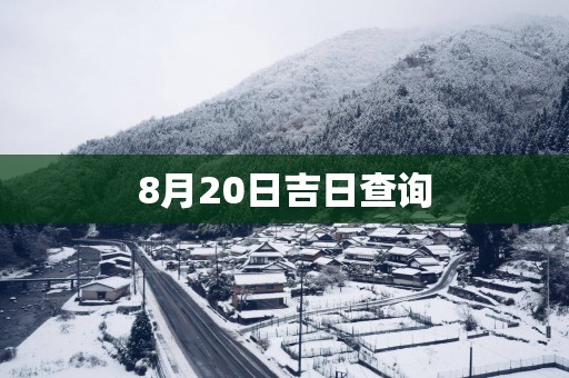 8月20日吉日查询