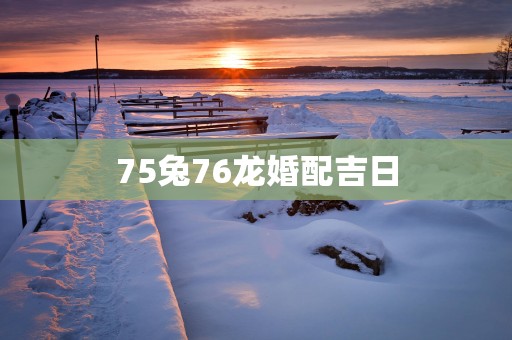 75兔76龙婚配吉日