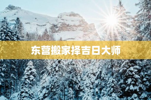 东营搬家择吉日大师