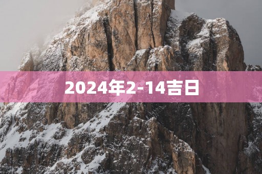 2025年2-14吉日