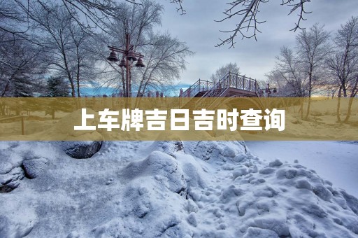 上车牌吉日吉时查询