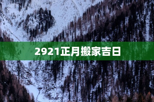 2921正月搬家吉日