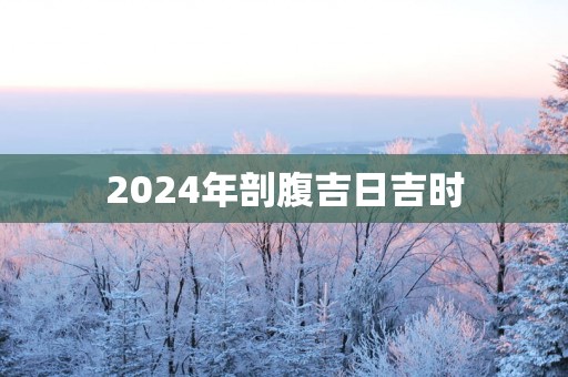 2025年剖腹吉日吉时