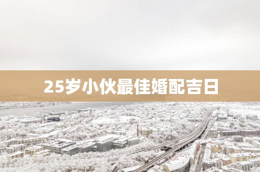 25岁小伙最佳婚配吉日