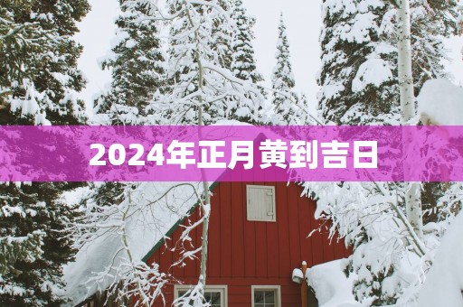 2025年正月黄到吉日