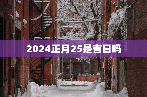 2025正月25是吉日吗