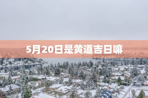5月20日是黄道吉日嘛