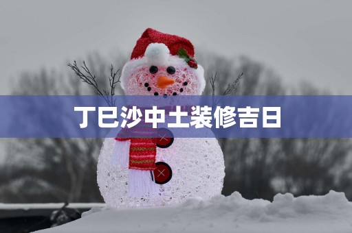 丁巳沙中土装修吉日