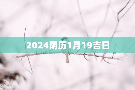 2025阴历1月19吉日