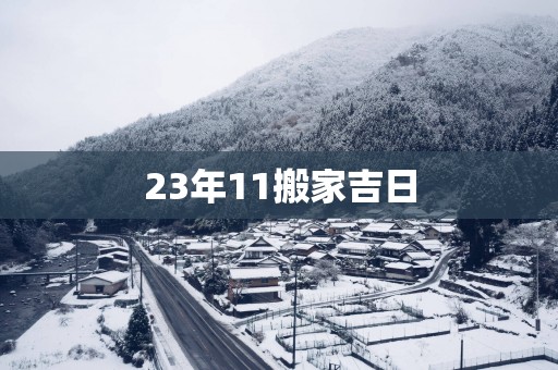 23年11搬家吉日