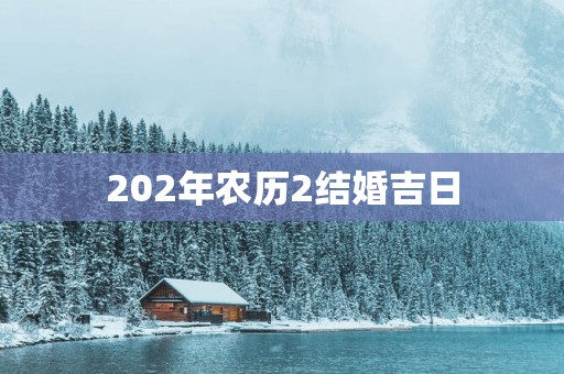 202年农历2结婚吉日