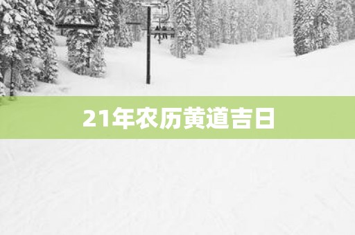 21年农历黄道吉日