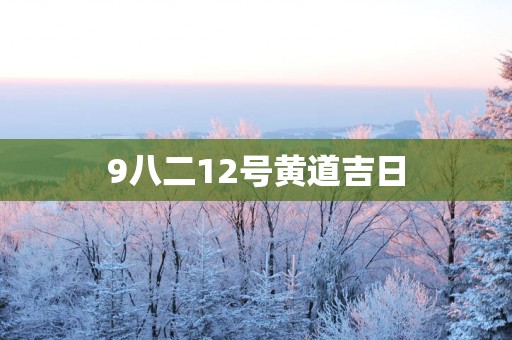 9八二12号黄道吉日