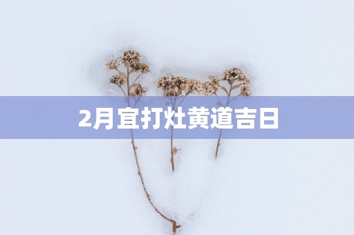 2月宜打灶黄道吉日