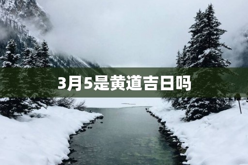 3月5是黄道吉日吗