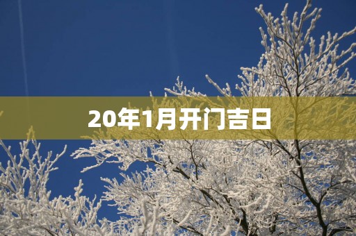 20年1月开门吉日