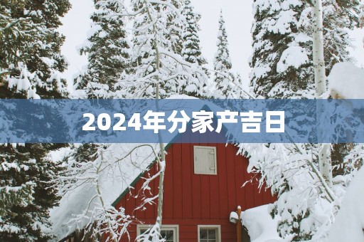 2025年分家产吉日
