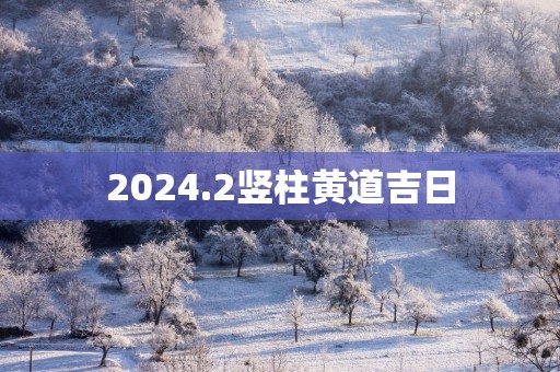 2025.2竖柱黄道吉日