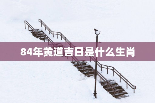 84年黄道吉日是什么生肖