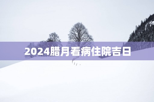 2025腊月看病住院吉日