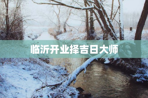 临沂开业择吉日大师