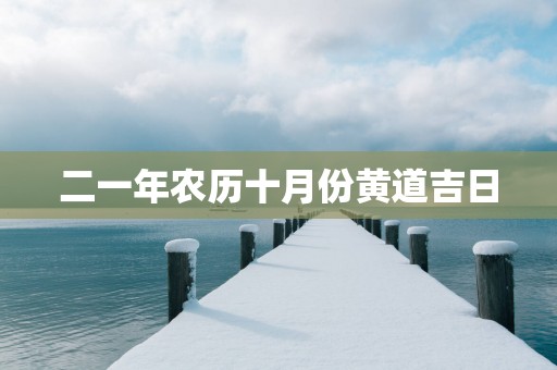 二一年农历十月份黄道吉日