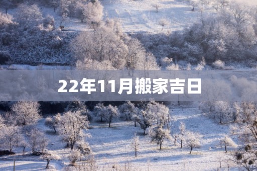 22年11月搬家吉日