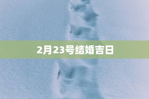 2月23号结婚吉日