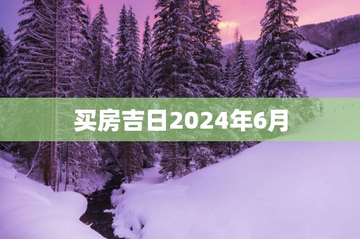 买房吉日2025年6月