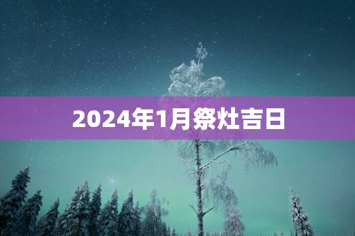 2025年1月祭灶吉日