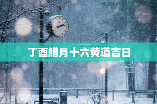 丁酉腊月十六黄道吉日