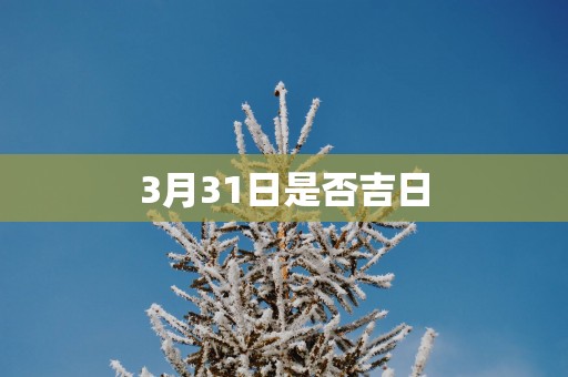3月31日是否吉日