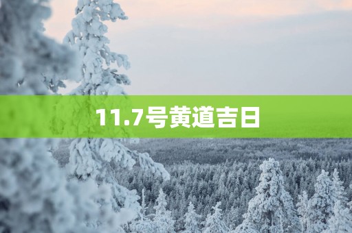 11.7号黄道吉日