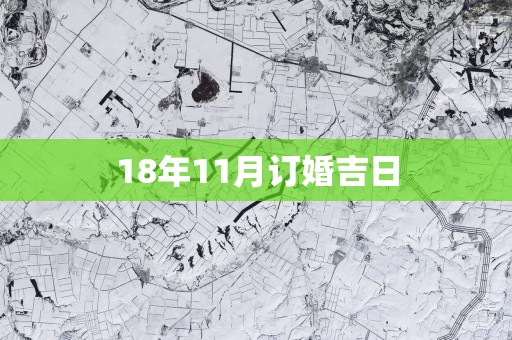 18年11月订婚吉日