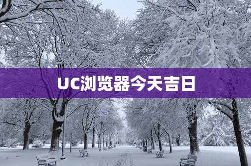 UC浏览器今天吉日