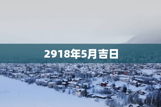 2918年5月吉日