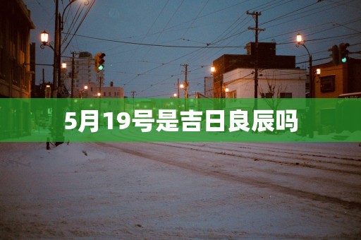 5月19号是吉日良辰吗