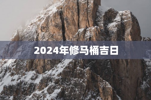 2025年修马桶吉日